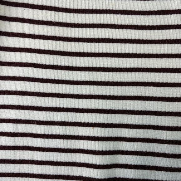 White House Black Market White & Burgundy Striped Lightweight Sweater • Size M - Picture 8 of 8